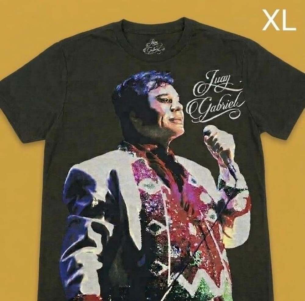 Juan Gabriel Latino Adult Short Sleeve Graphic T-Shirt -Size XL